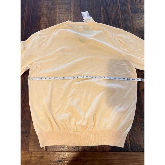 NWT Fairway Greene Mens 100% Pima Cotton V Neck Sweater Size L - Picture 2 of 3